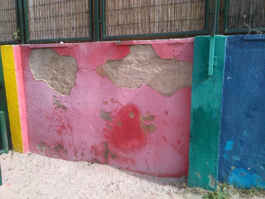 Pintura decorativa para muro de colegio