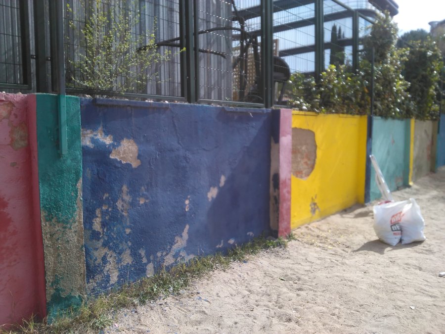 Pintura decorativa para muro de colegio