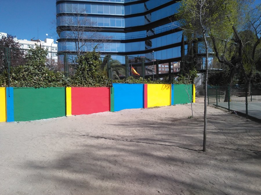 Pintura decorativa para muro de colegio