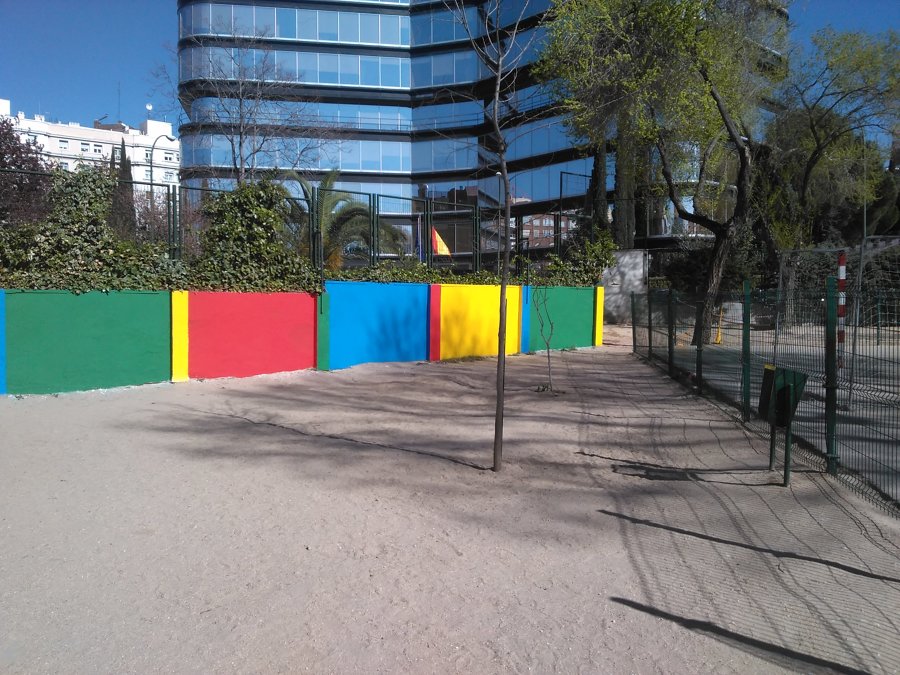 Pintura decorativa para muro de colegio