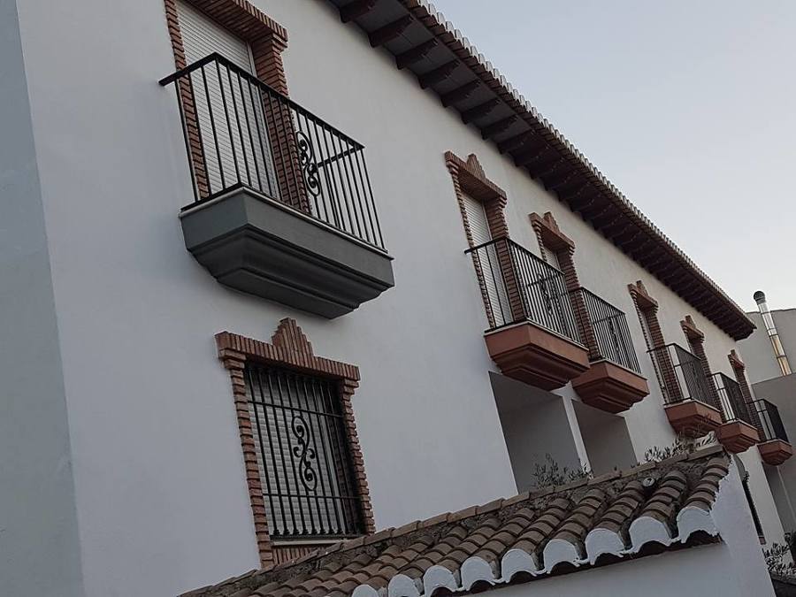 Pintura en fachada delantera y rejas