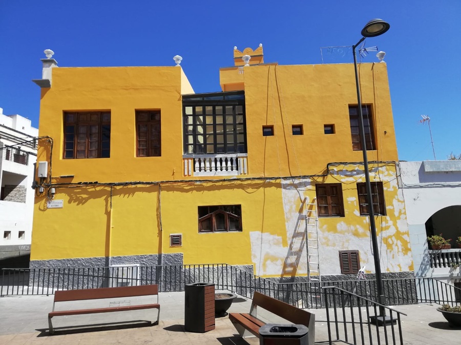 Pintura exterior de fachada