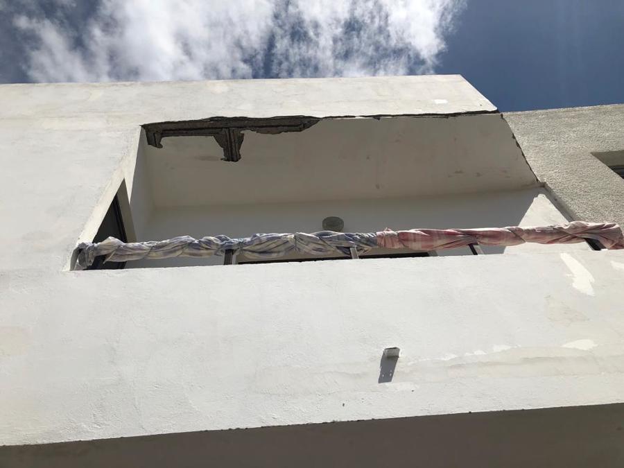 pintura exterior de fachada, reparación de balcón