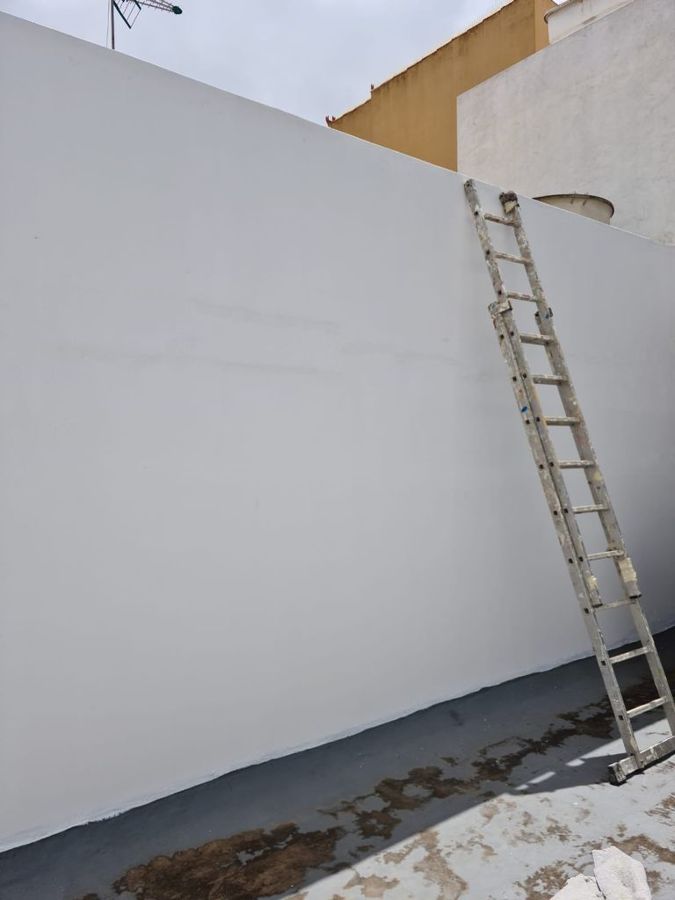 Pintura exterior de pared vivienda
