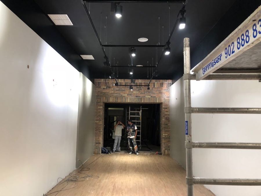 Pintura interior local comercial paredes y techos