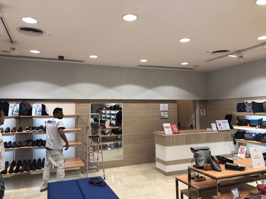 Pintura interior paredes local comercial