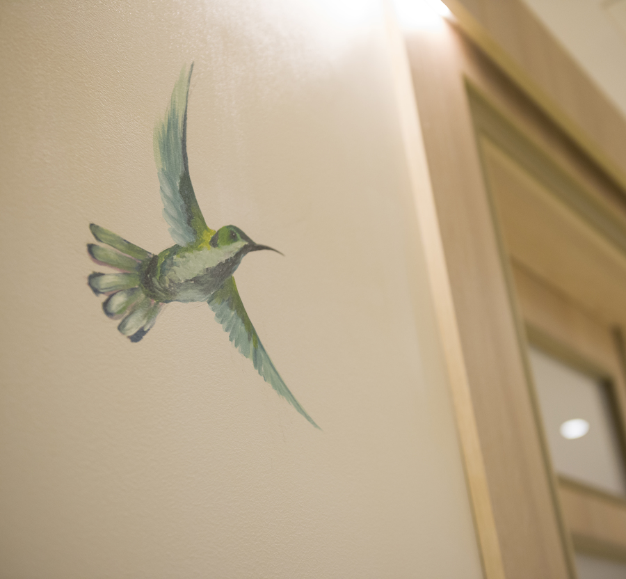 Pintura mural en restaurante