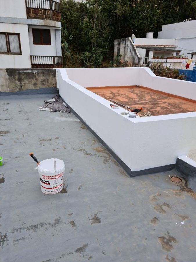 Pintura muros exterior azotea