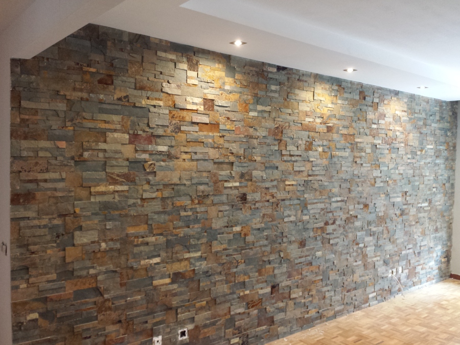 Pintura y piedra natural