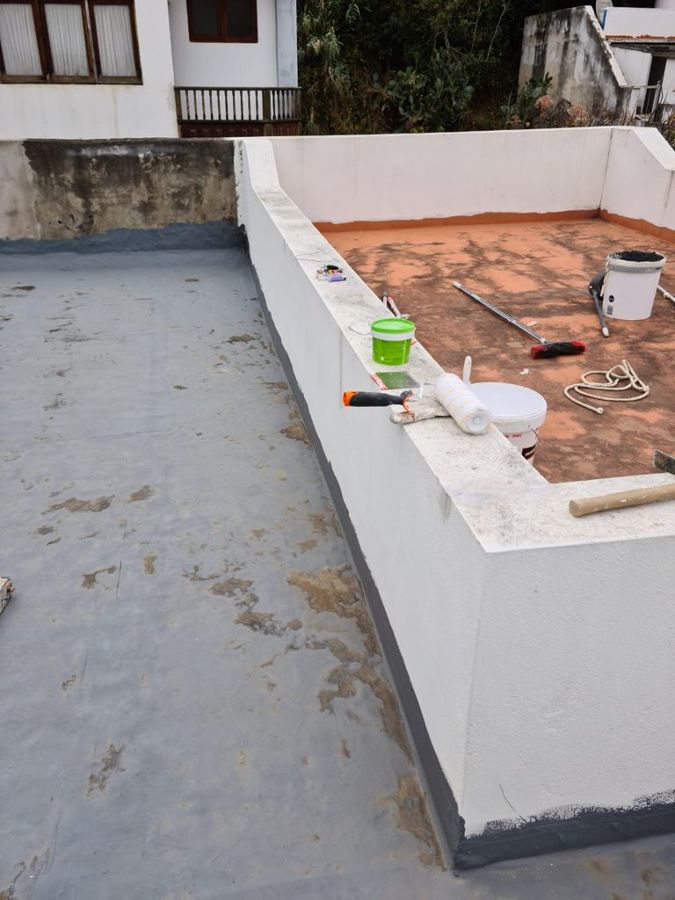 Pintura y reparación de muros azotea