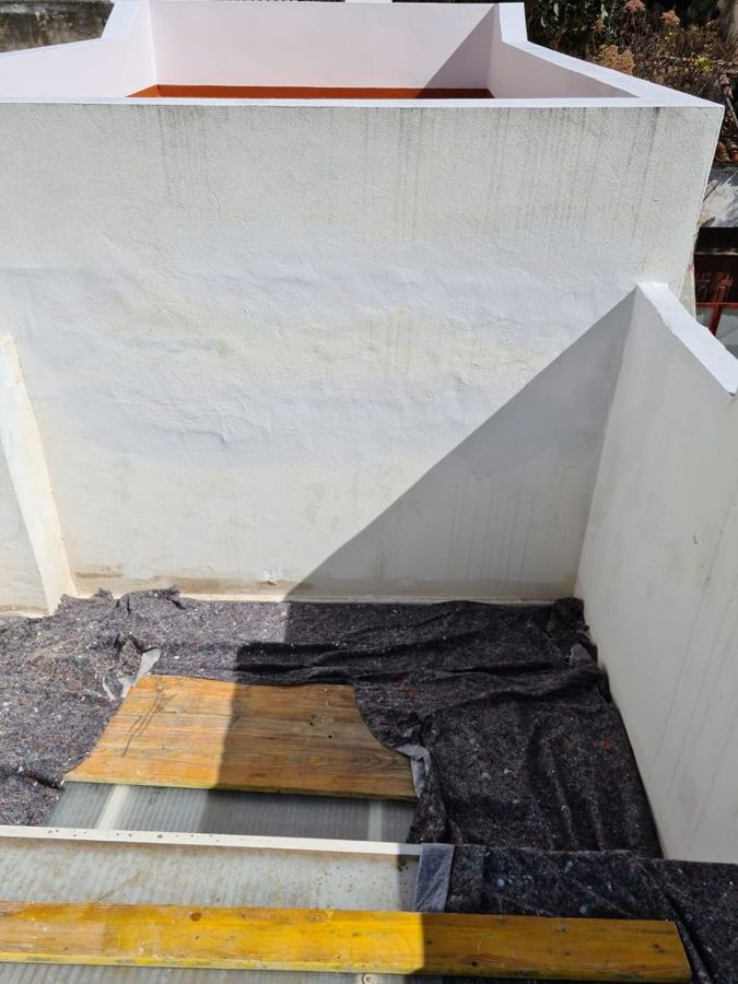 Pintura y reparación pared exterior vivienda