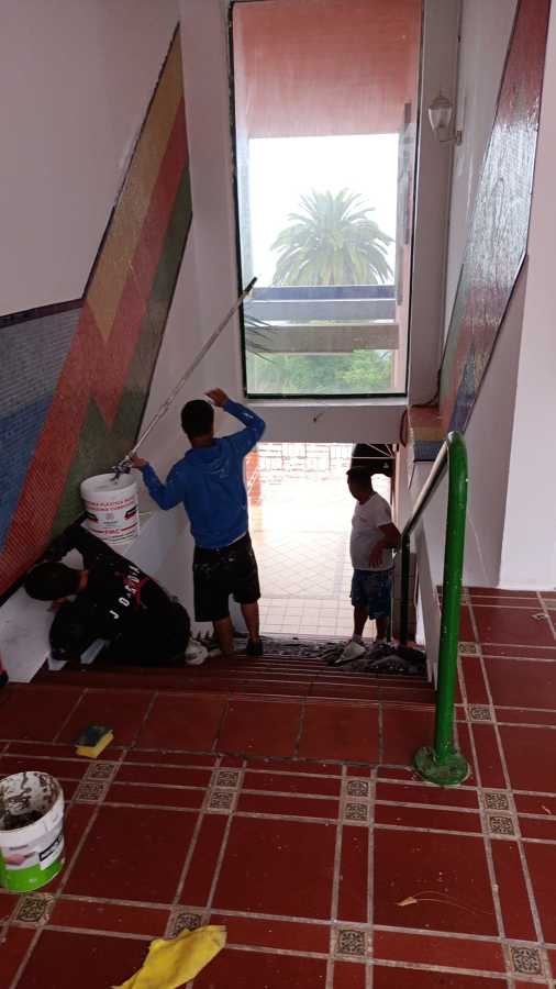 Pintura zonas comunes centro comercial