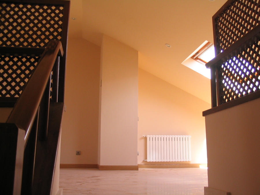 Pinturas lisas en chalet