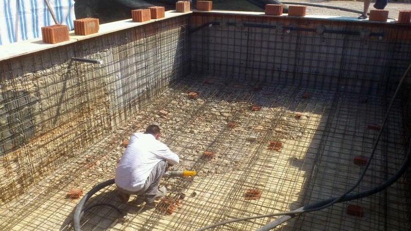 Piscina en ejecución