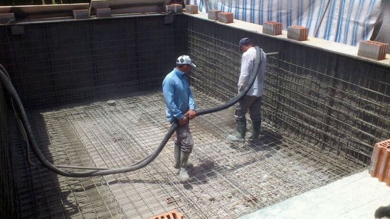 Piscina en ejecución