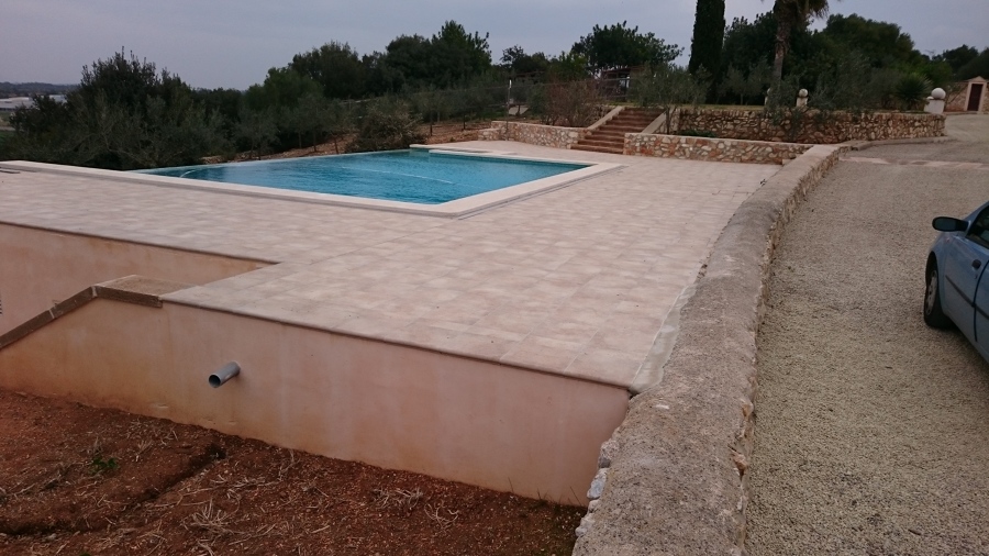 Piscina en vivienda unifamiliar