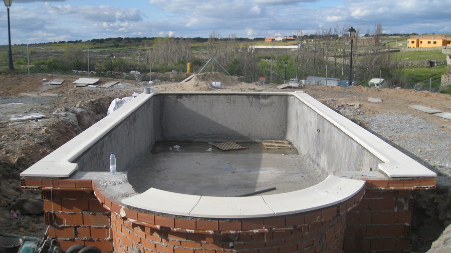 piscina hormigón gunitado