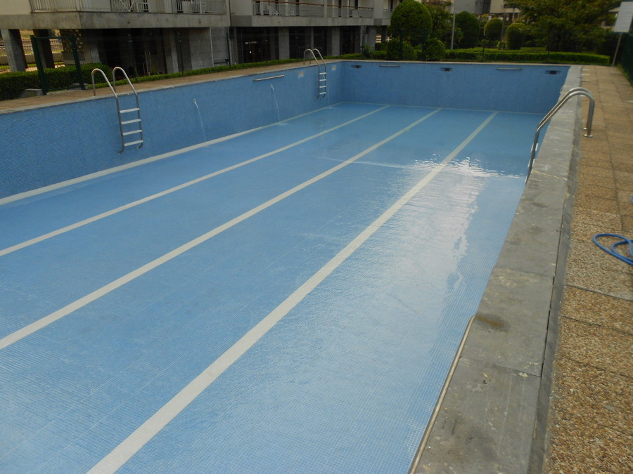 Piscina terminada.
