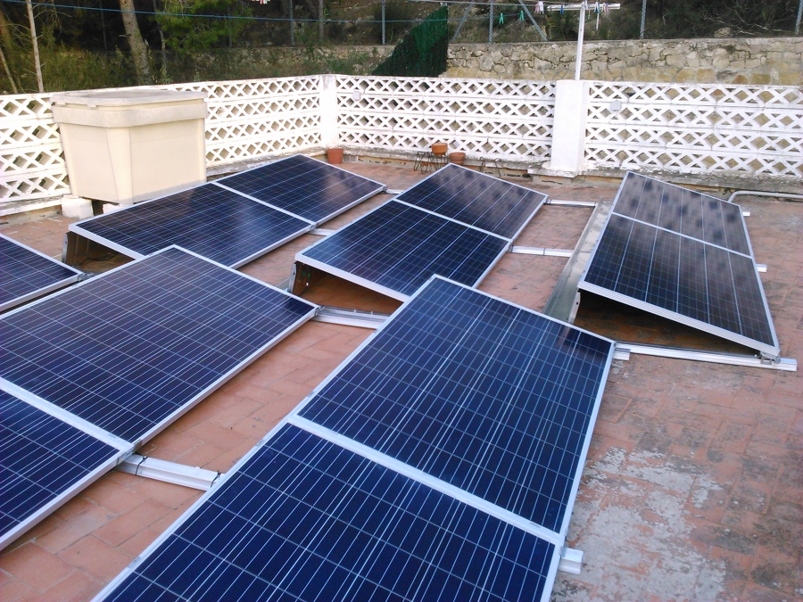 placas sobre cubierta plana