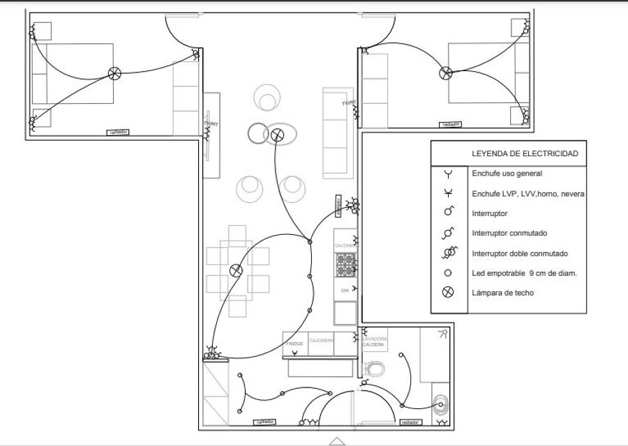 Plano anteproyecto de la reforma-plano electricidad