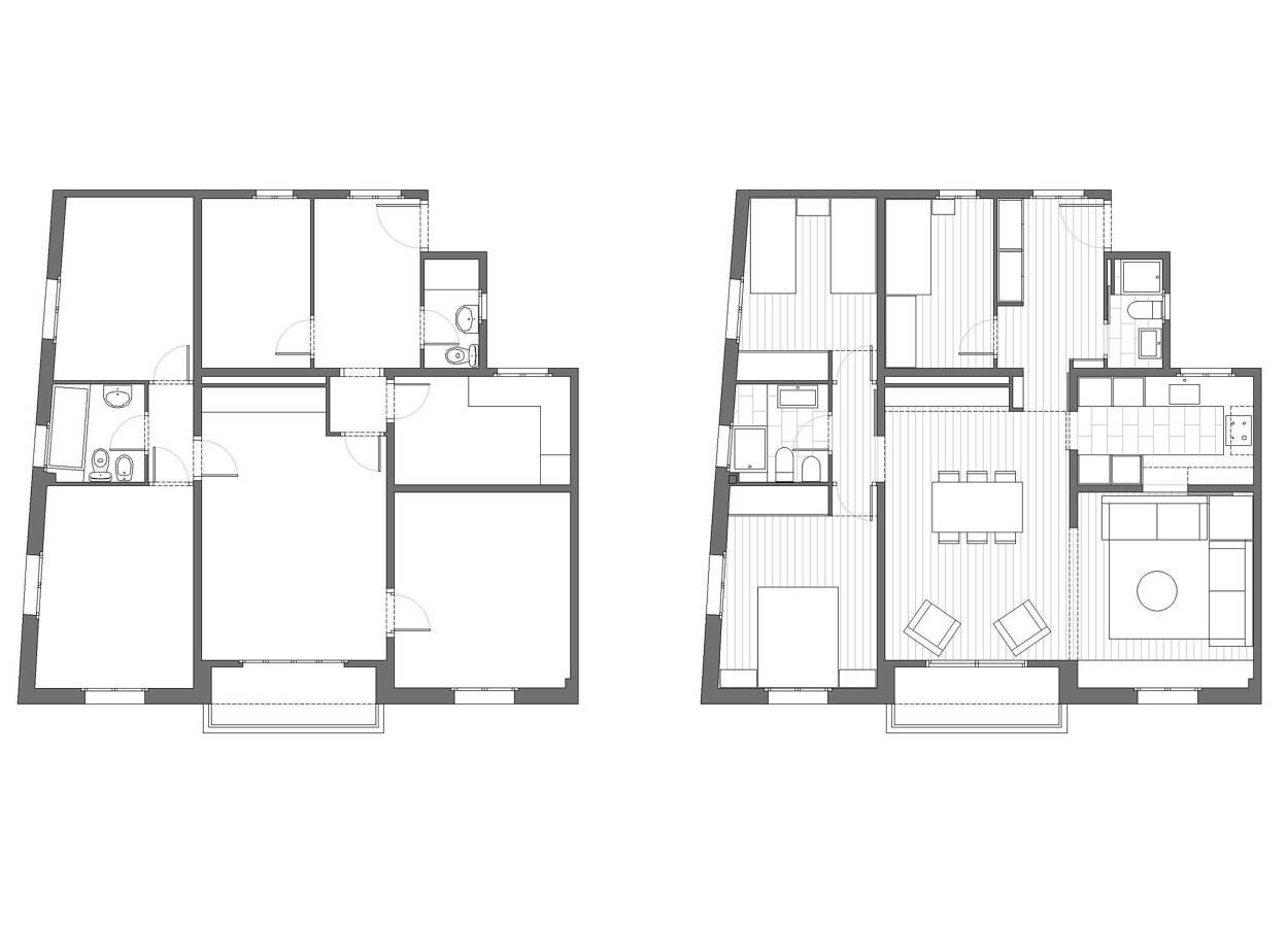 Plano antes y después