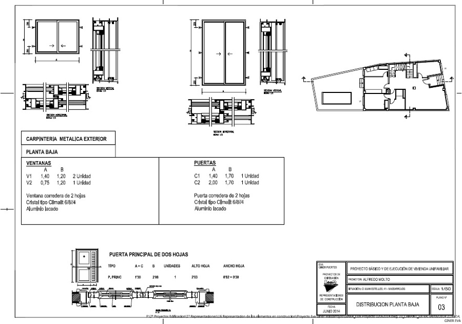 Plano de carpintería