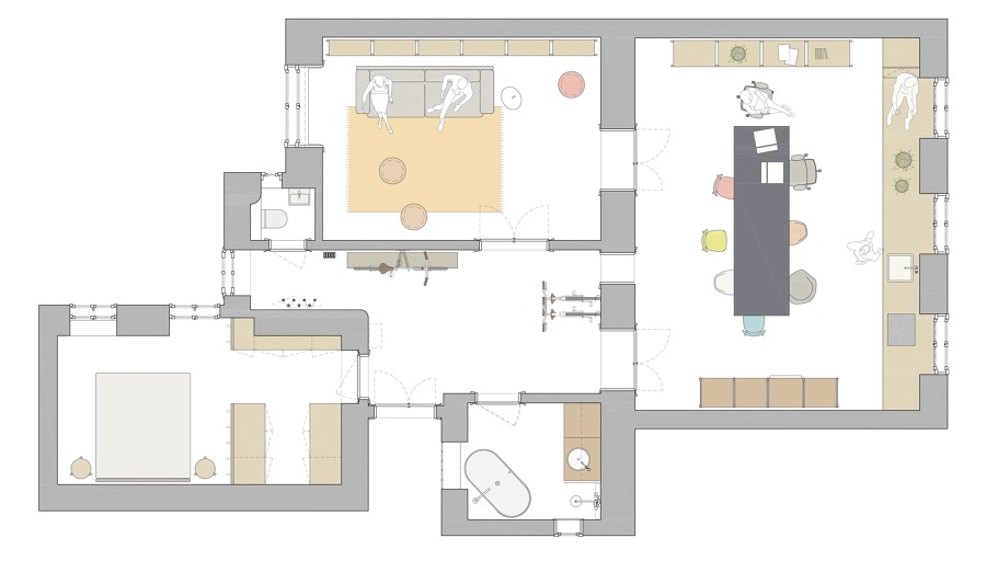 Plano de distribución de la vivienda
