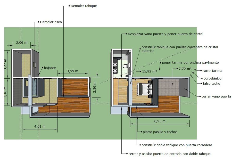 Plano de estado actua y reformado.
