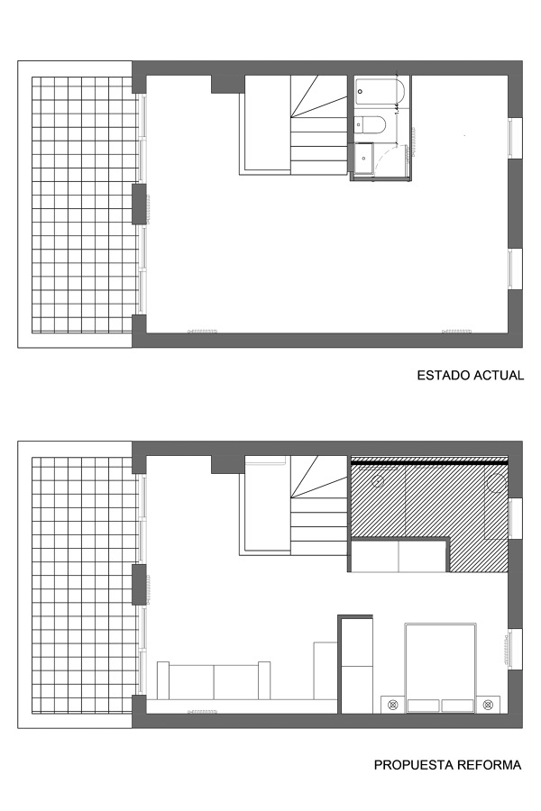 Plano del estado actual y reforma