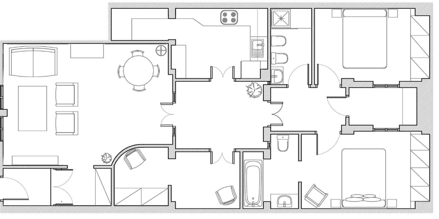 Plano distribución actual