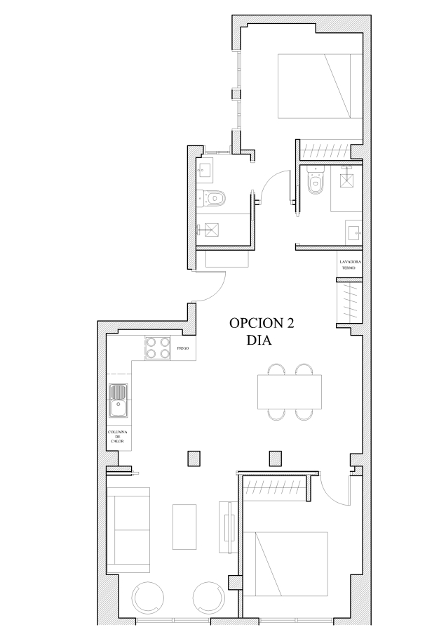 Plano distribución vivienda 1