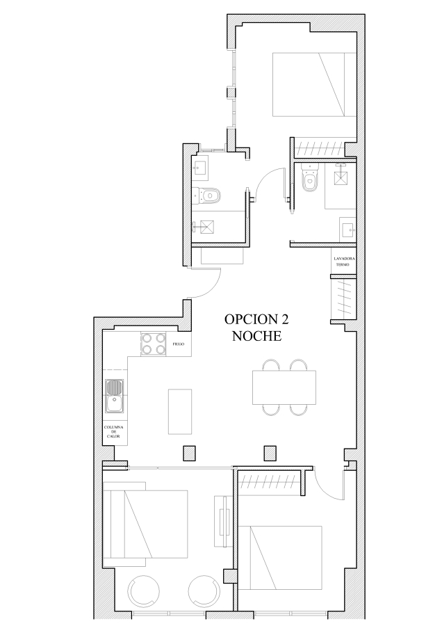 Plano distribución vivienda 1