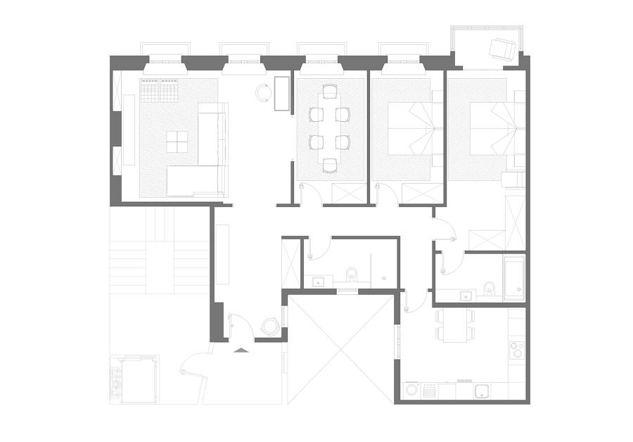 Plano planta vivienda