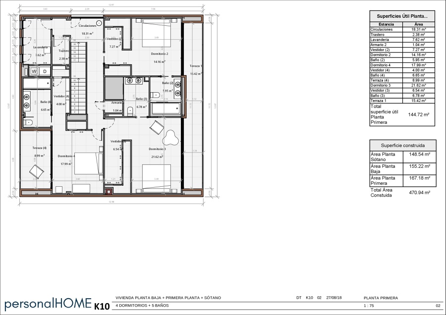 Plano primera planta