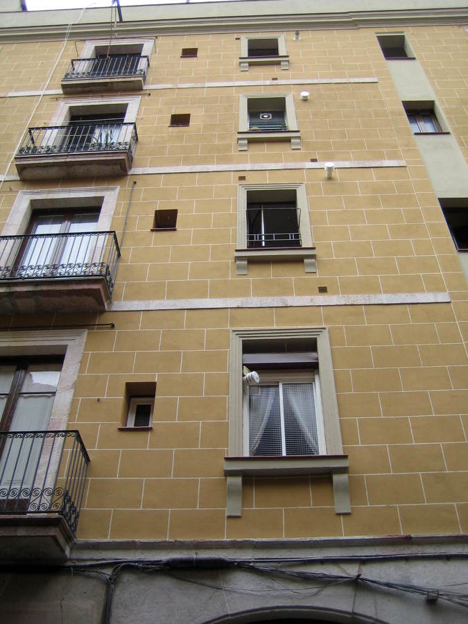 Plano vertical de fachada terminada