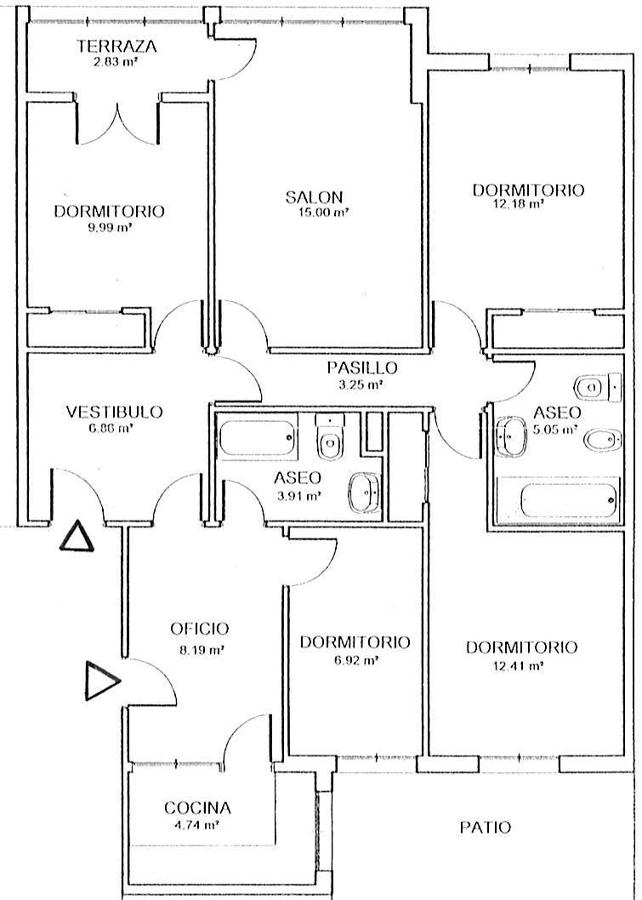 Planos antes de hacer la obra