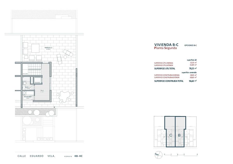 Planos vivienda unifamiliar adosada