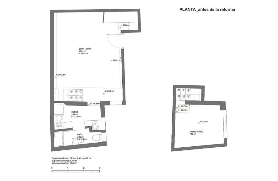Planta antes de la reforma