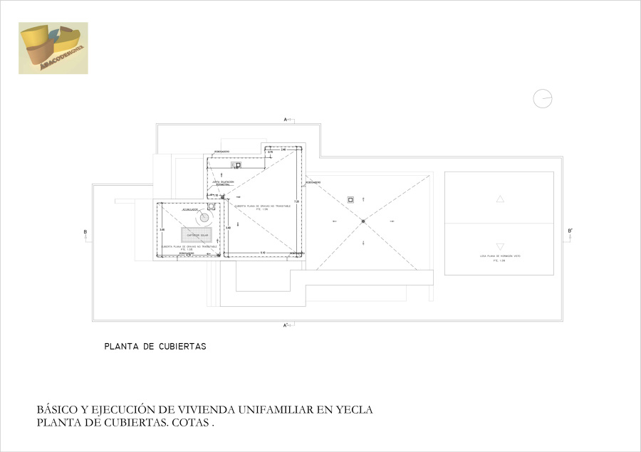 Planta Cubierta Cotas