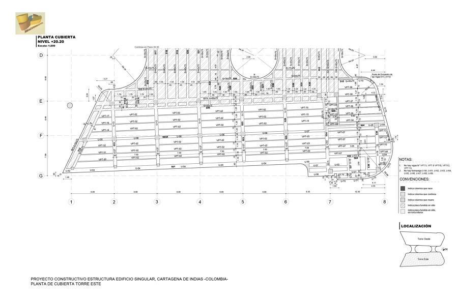 Planta Cubierta Torre Este
