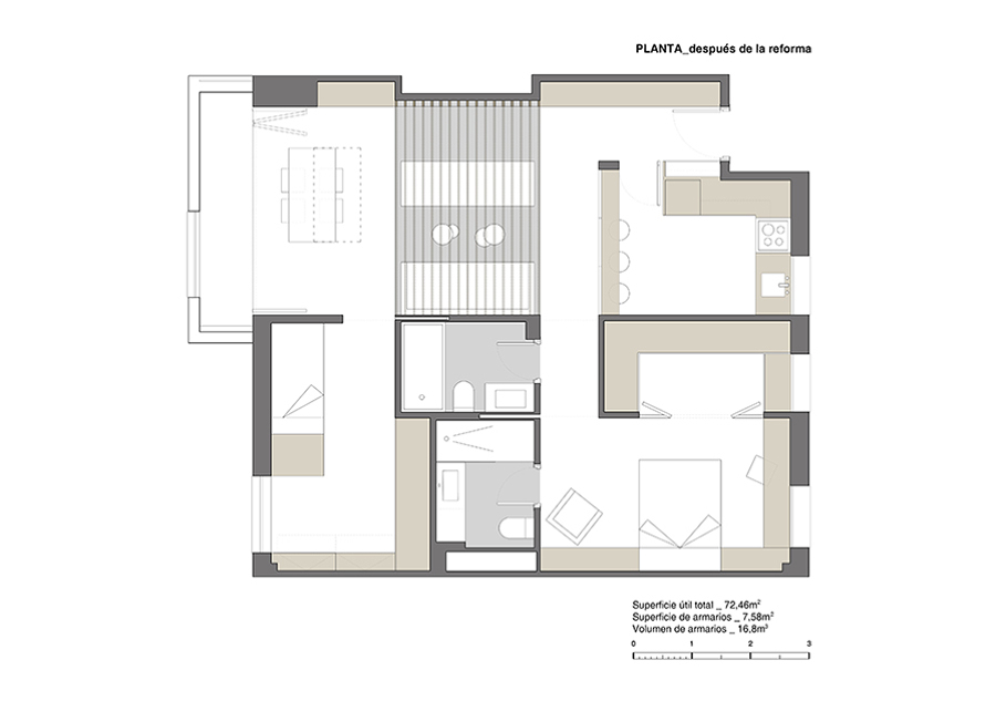Planta, después de la reforma