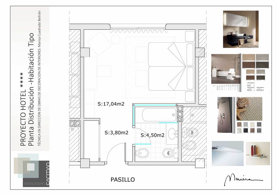 Planta Distribución Habitación Tipo