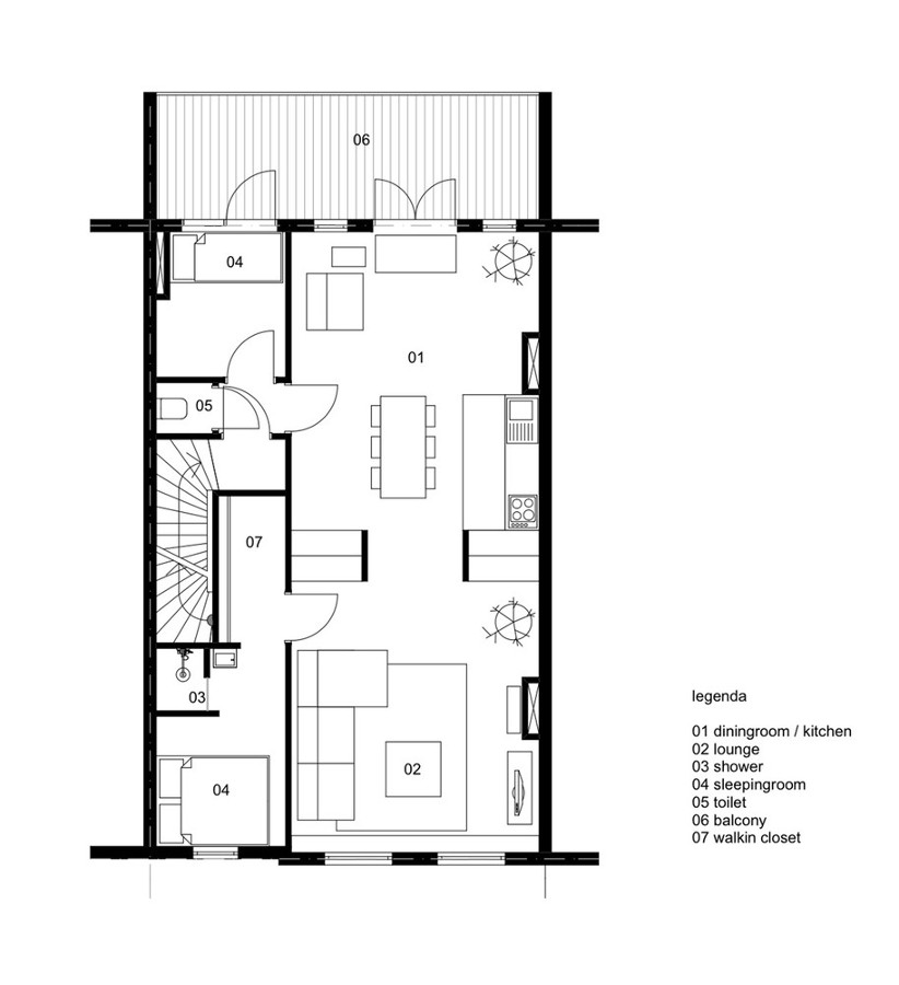 Planta distribución vivienda 
