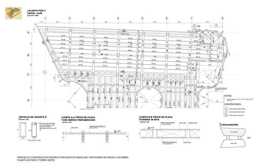 Planta Piso 3 Torre Oeste