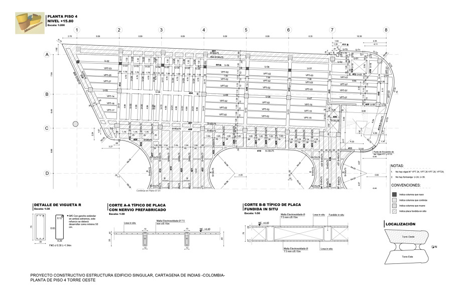 Planta Piso 4 Torre Oeste