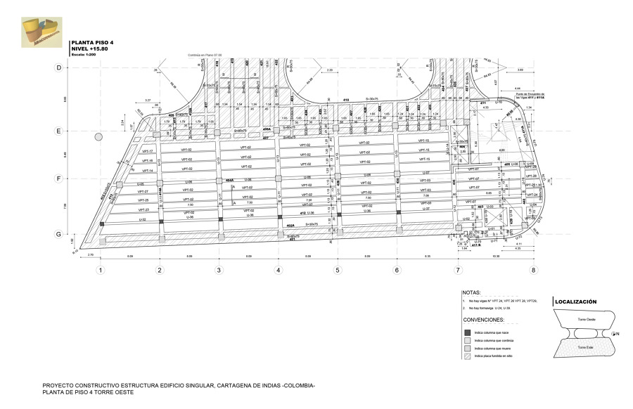 Planta Piso 4 Torre Oeste