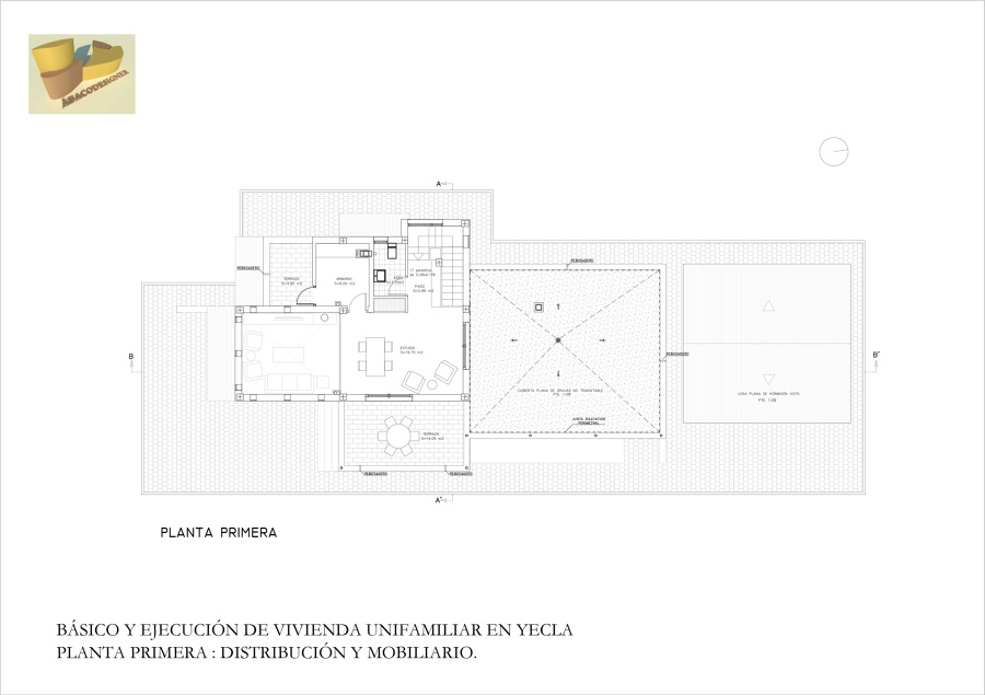 Planta Primera Distribución y Mobiliario