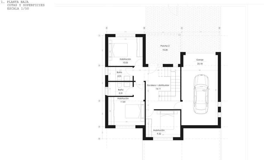 Planta baja vivienda unifamiliar.