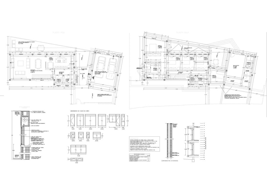 Planta vivienda unifamiliar.