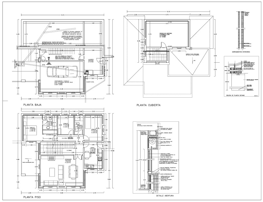 Planta vivienda unifamiliar.